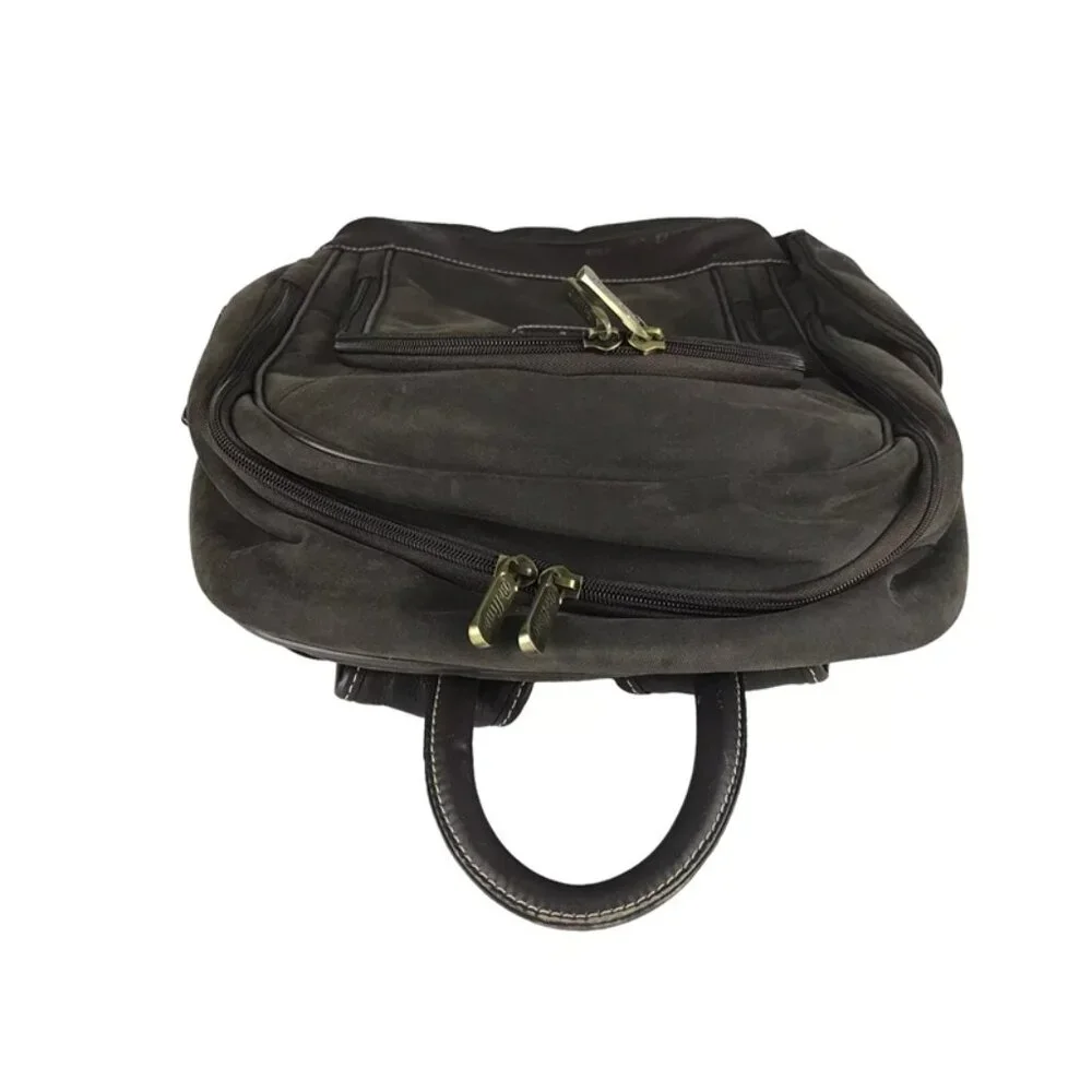 Bellino Unisex Adults Brown Inner Dividers Zipper Shoulder Strap Laptop‎ Bag